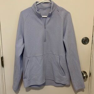 Lululemon At Ease Half Zip Pastel Blue L
